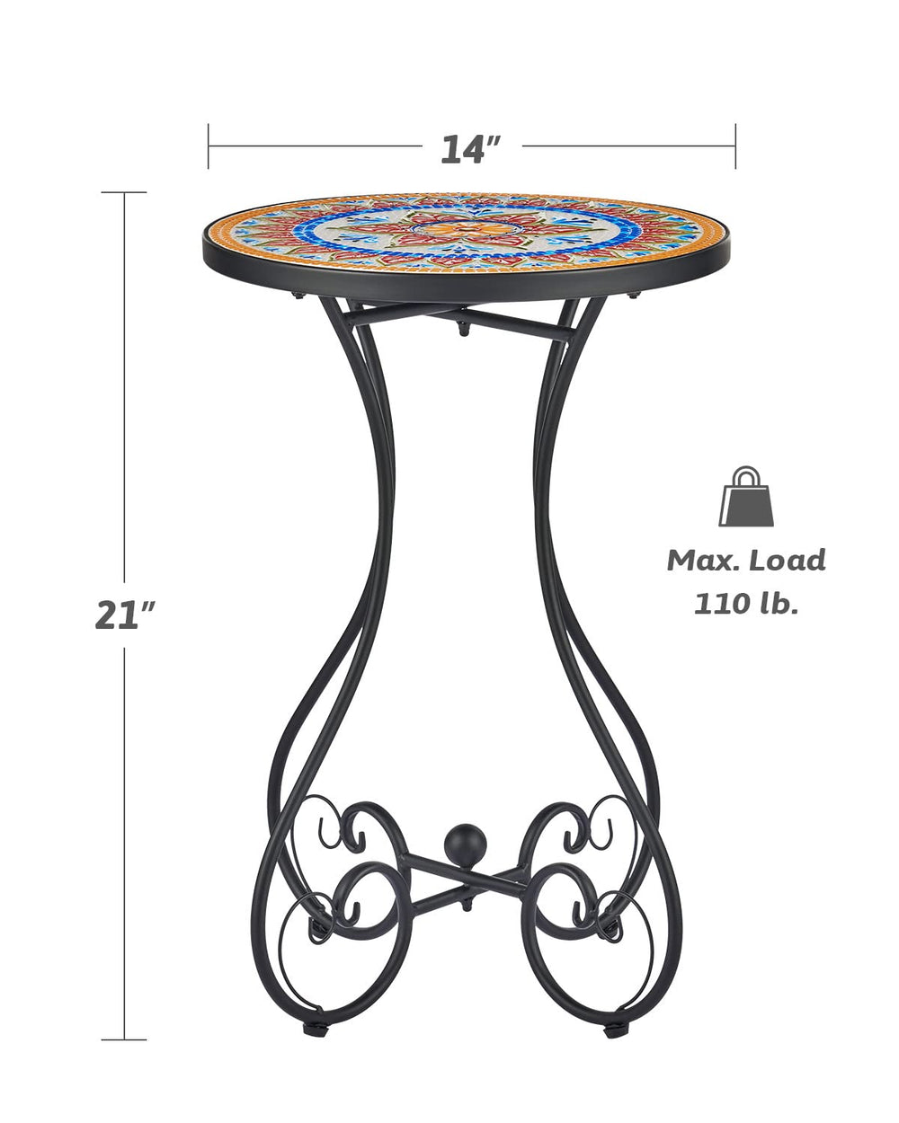 VONLUCE nonslip footpad and heart-shaped leg ends, protects floors and improves stability