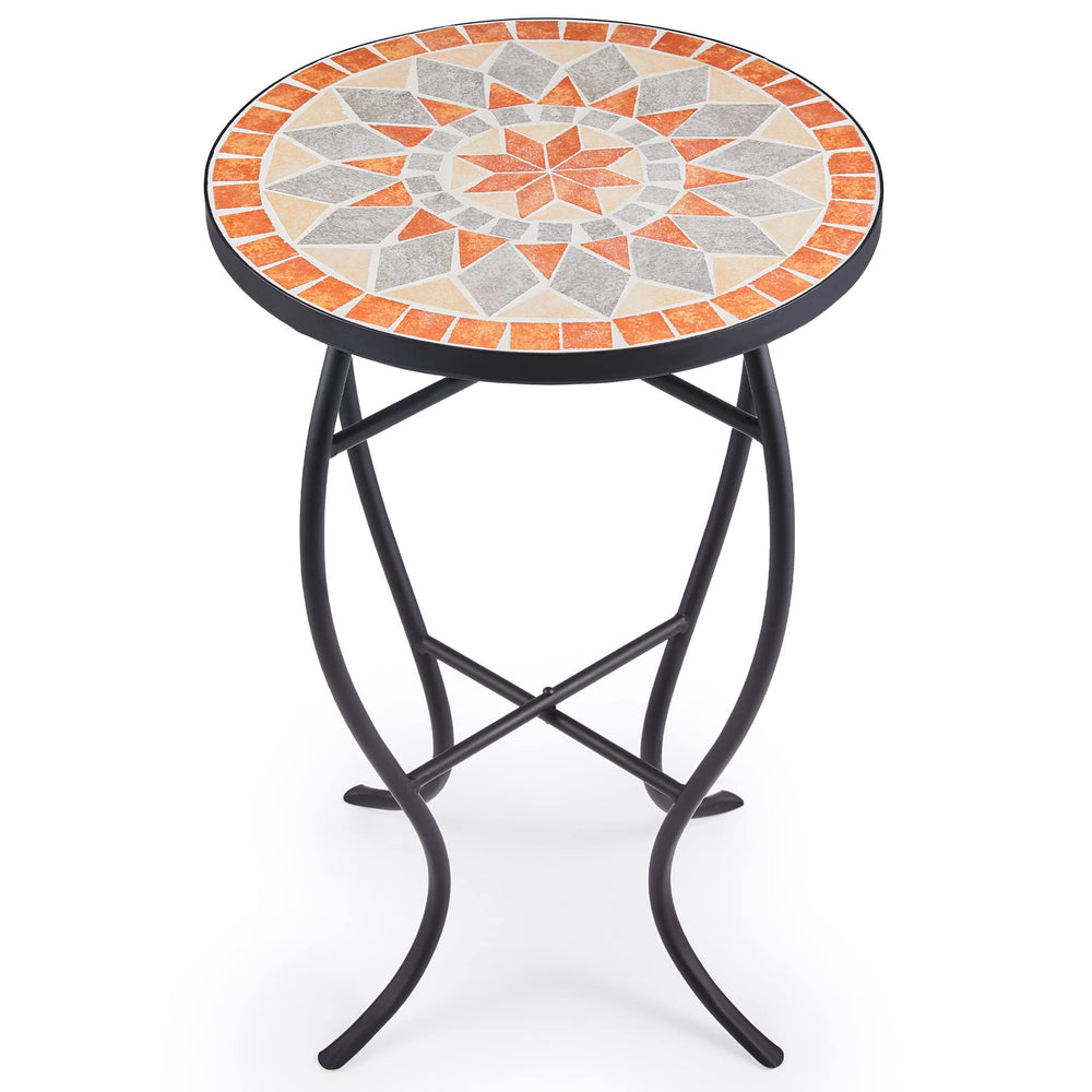 VONLUCE front view showing quilt star tile and slim black frame for stylish accent