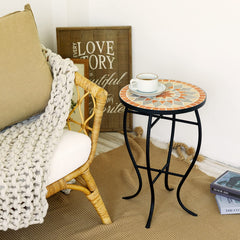 VONLUCE used as a plant stand on a porch providing decorative height and drainage space