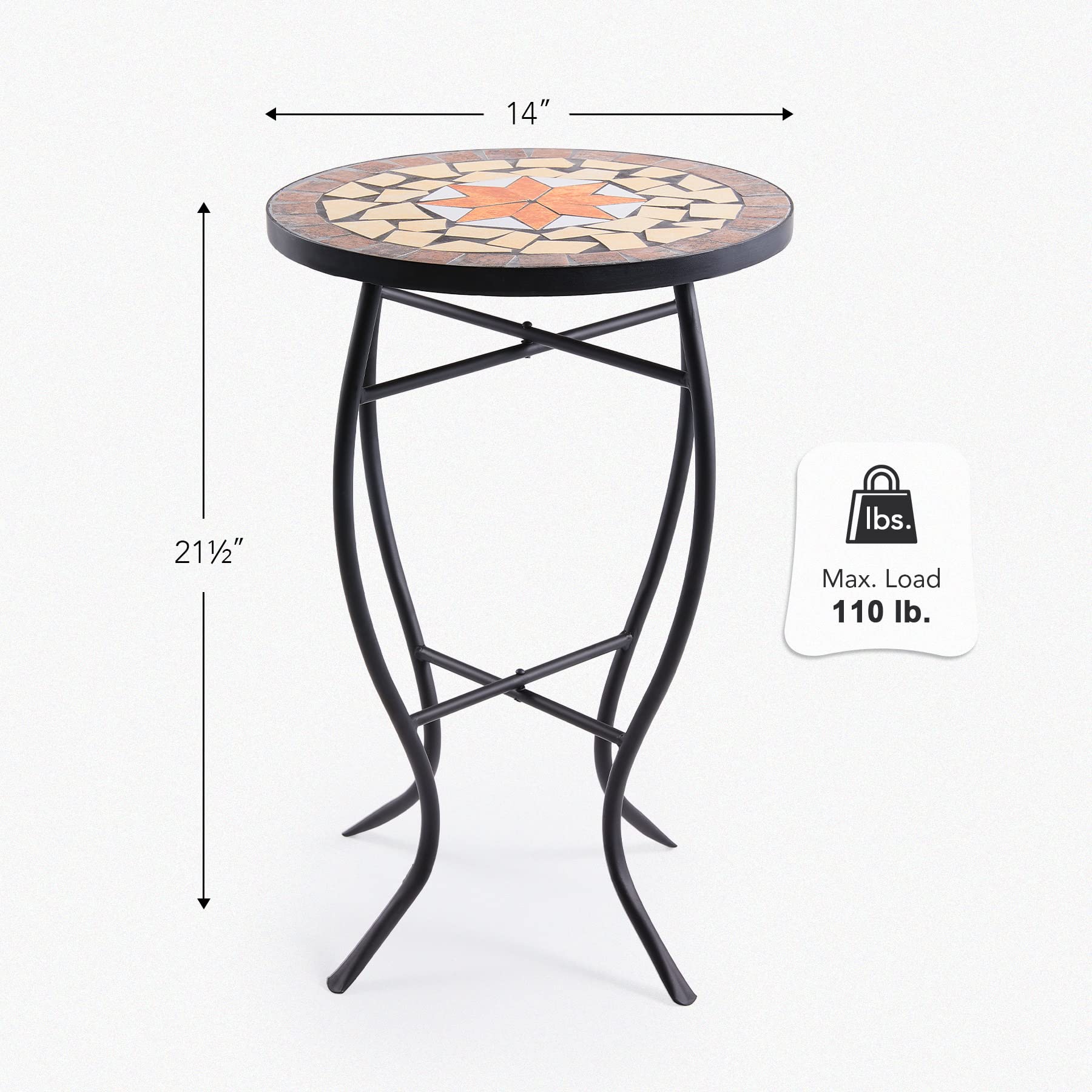 VONLUCE next to sofa to show scale and bedside or end table suitability