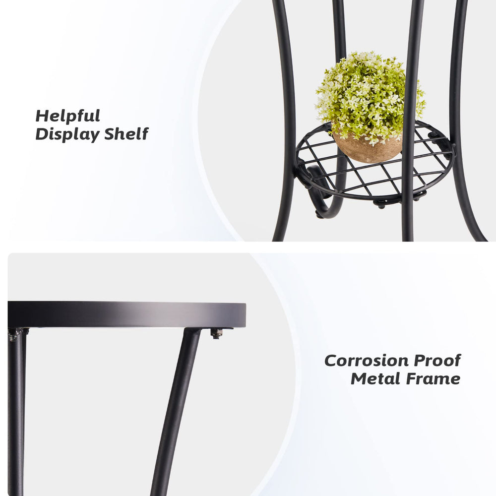 VONLUCE scale next to chair comparison illustrating compact footprint and height