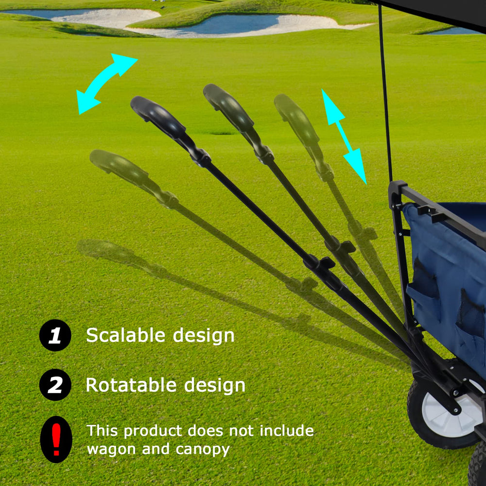 VOONKE handle next to ruler showing retractable size accuracy