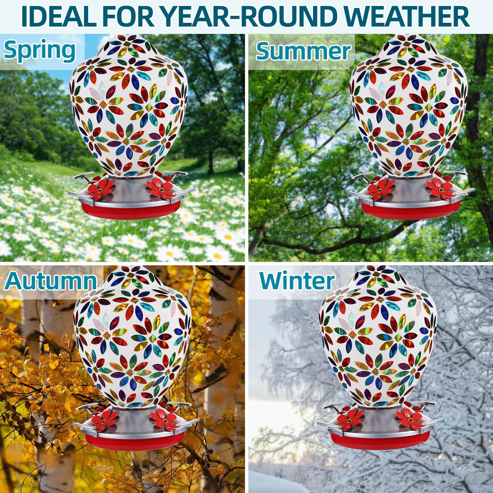 VOREEN feeder hanging in garden brings visual charm to yard