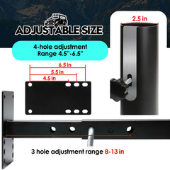 Vornalex mount installed on RV bumper demonstrating secure mounting and road readiness