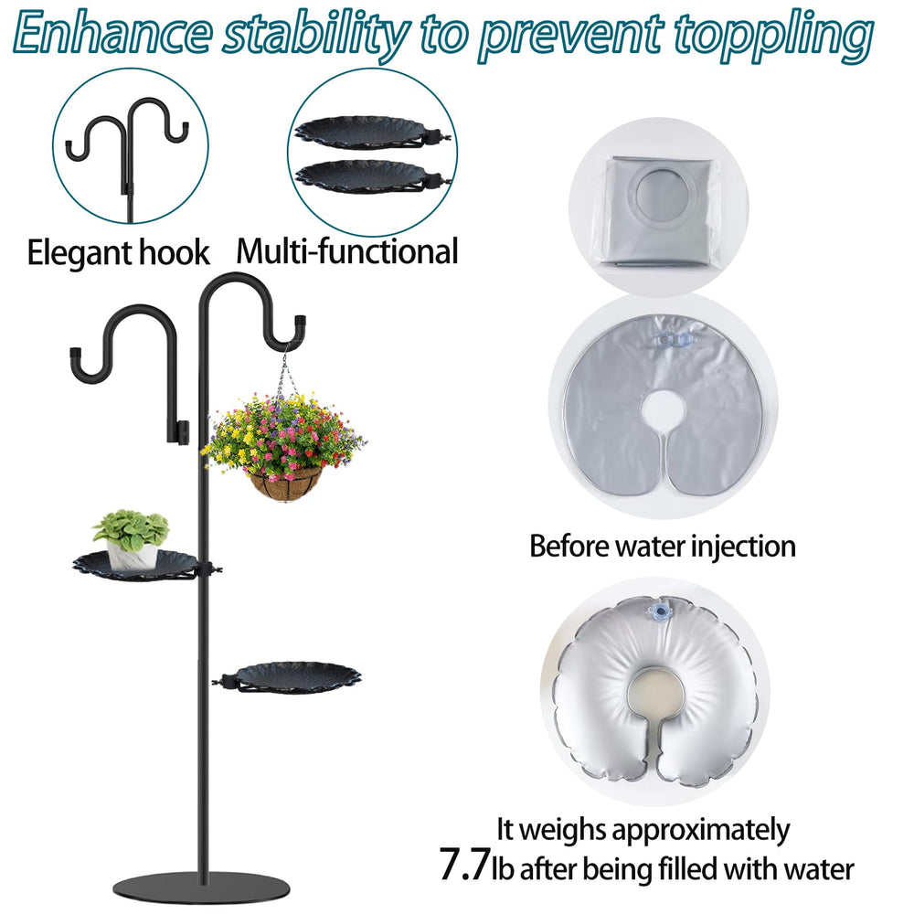 Vorriop adjustable pole sections extended illustrating tool-free height customization up to 74 inches
