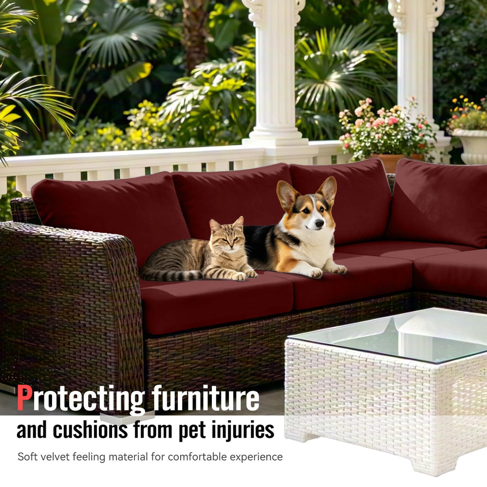 Vorshape covers on indoor kitchen bench illustrating versatile styling and stain defense