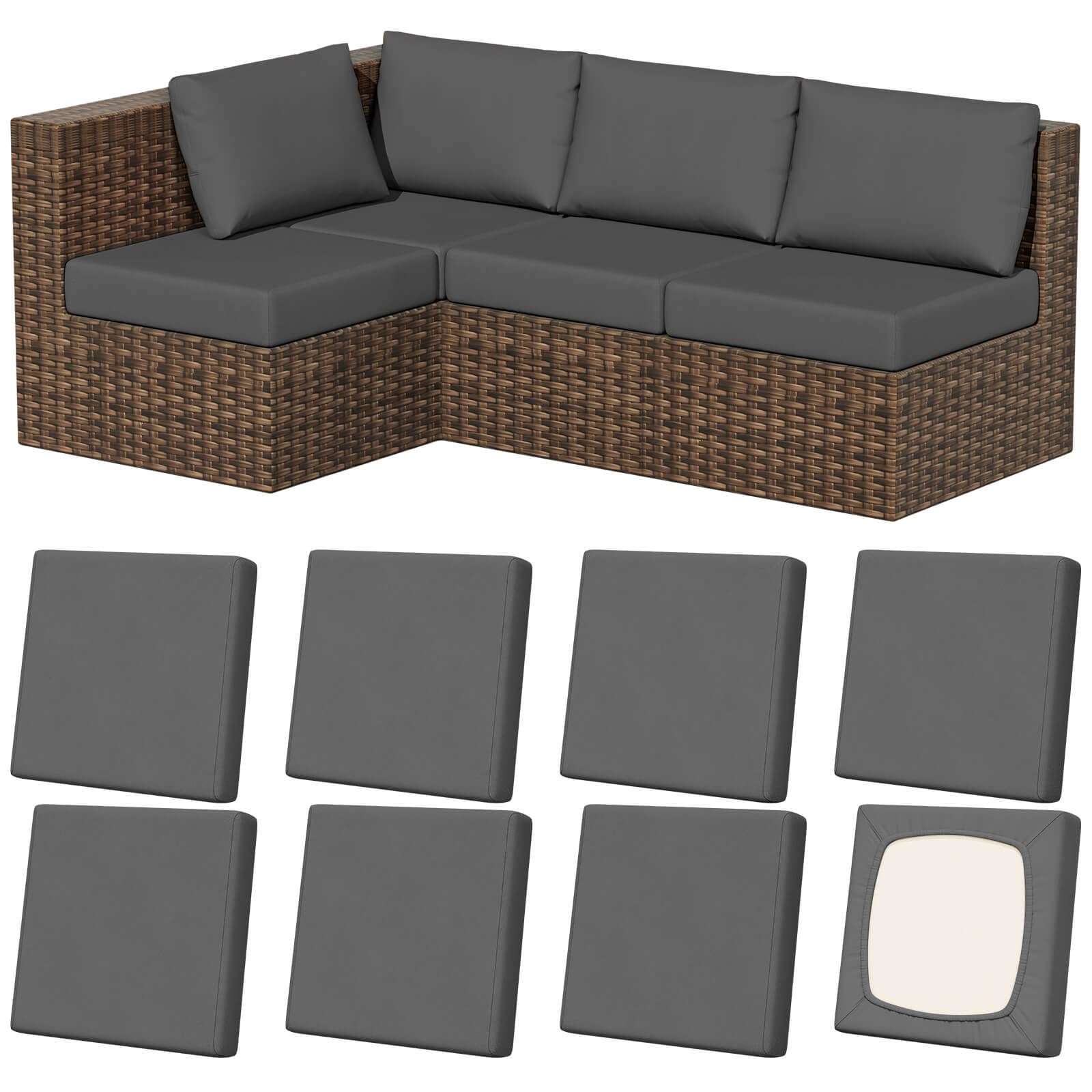 Vorshape front packaging and stacked covers showing complete eight-piece set benefit
