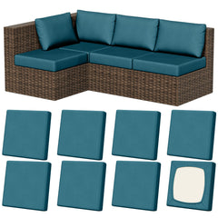 Vorshape front view of eight cushion covers showing tidy packaging and benefit of full-set refresh