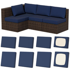 Vorshape front view of eight cushion covers showing coordinated protection and fresh look