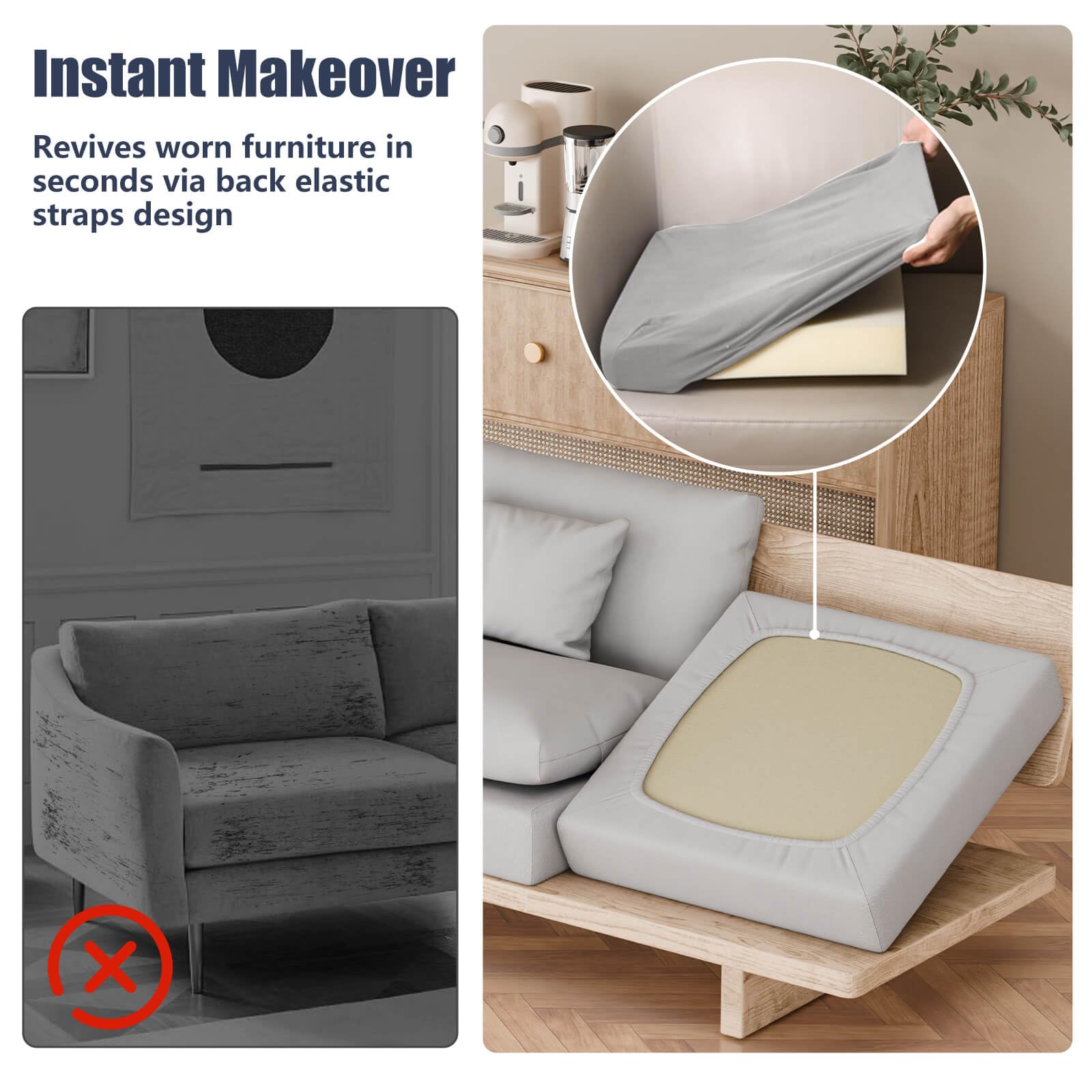 vorshape covers on kitchen banquette renewing seating instantly