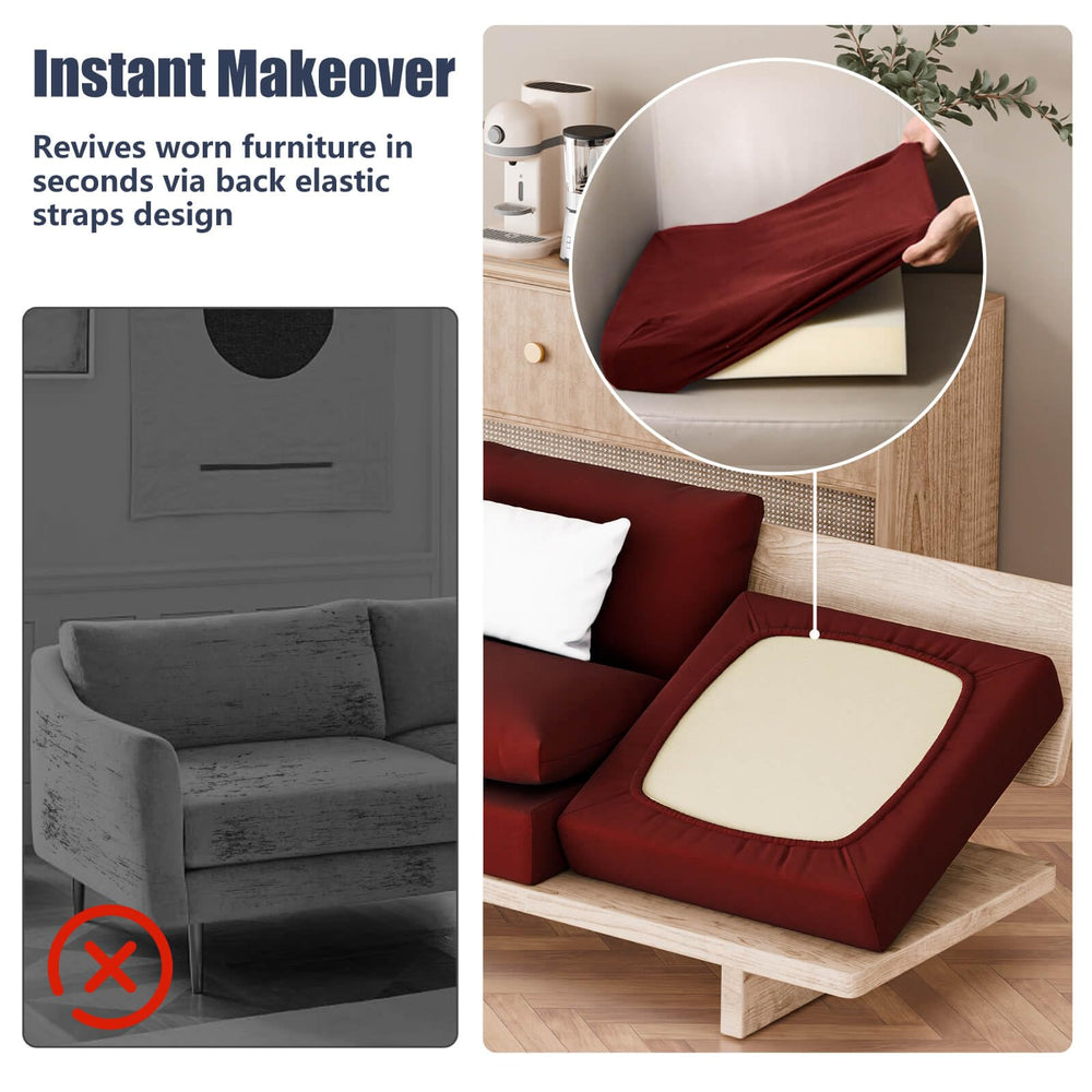 Vorshape cushion with ruler showing fit for 21–26 inch cushions and sizing clarity