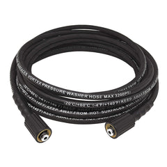 Vortxx front view of 30ft pressure hose showing durable design and reach