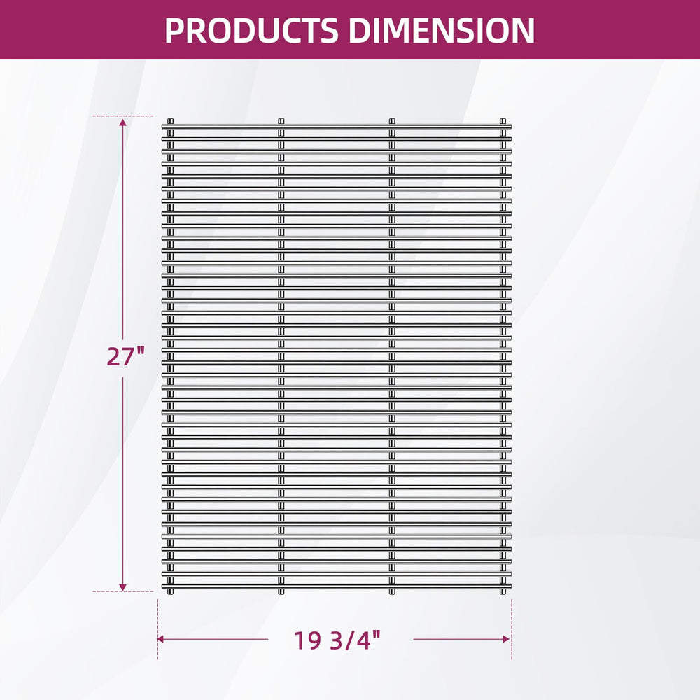 Votenli close-up stainless bars showing heavy-duty rods and even spacing benefit