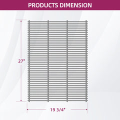 Votenli close-up stainless bars showing heavy-duty rods and even spacing benefit