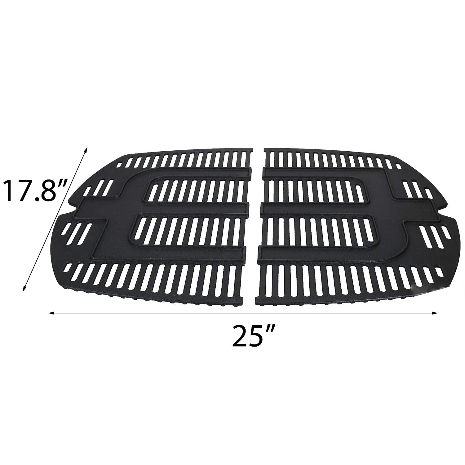 Votenli close-up of matte cast iron texture showing thick bars and seasoning-ready surface