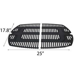 Votenli close-up of matte cast iron texture showing thick bars and seasoning-ready surface