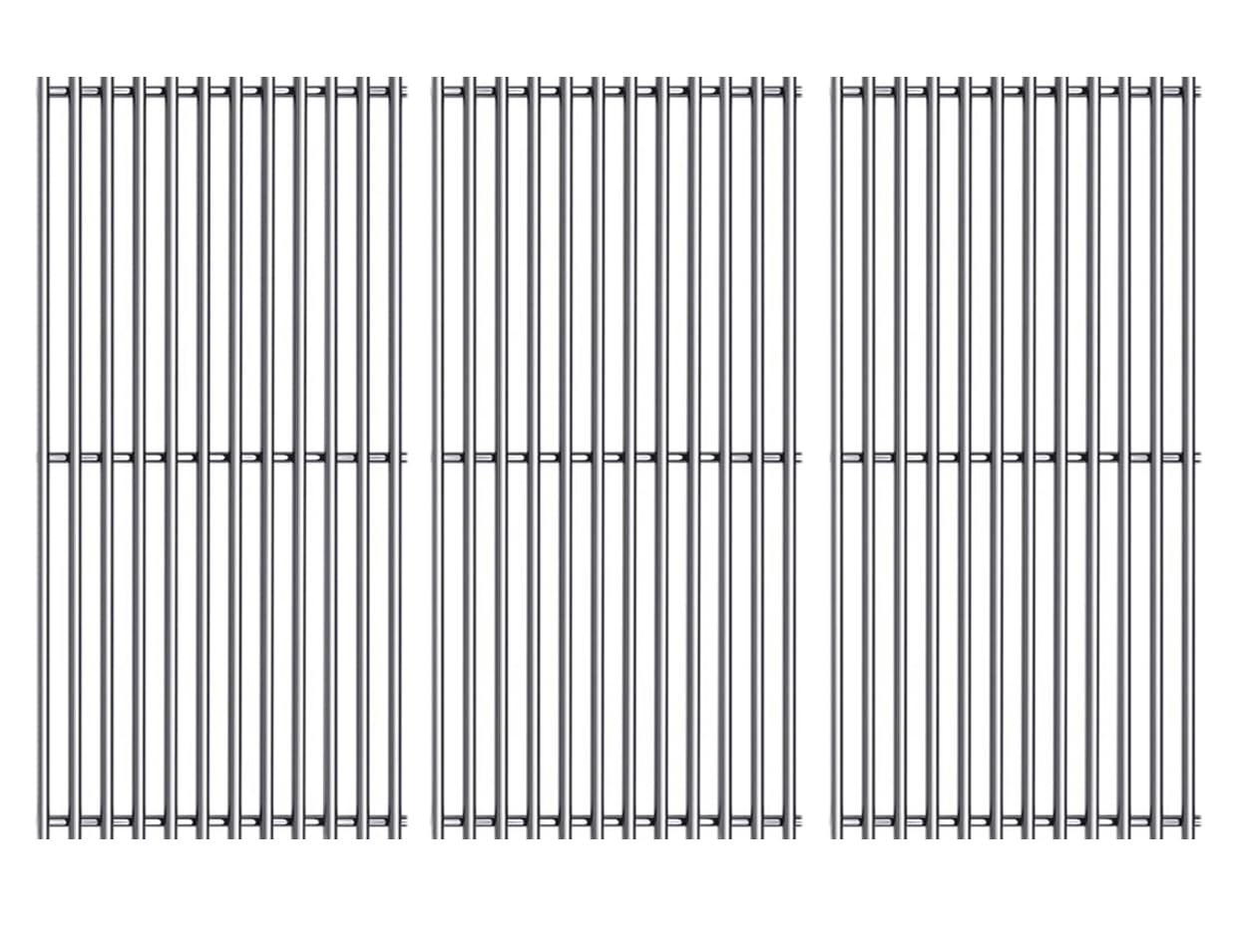 Votenli front view of three-piece stainless grates showing fit and finish, durable choice