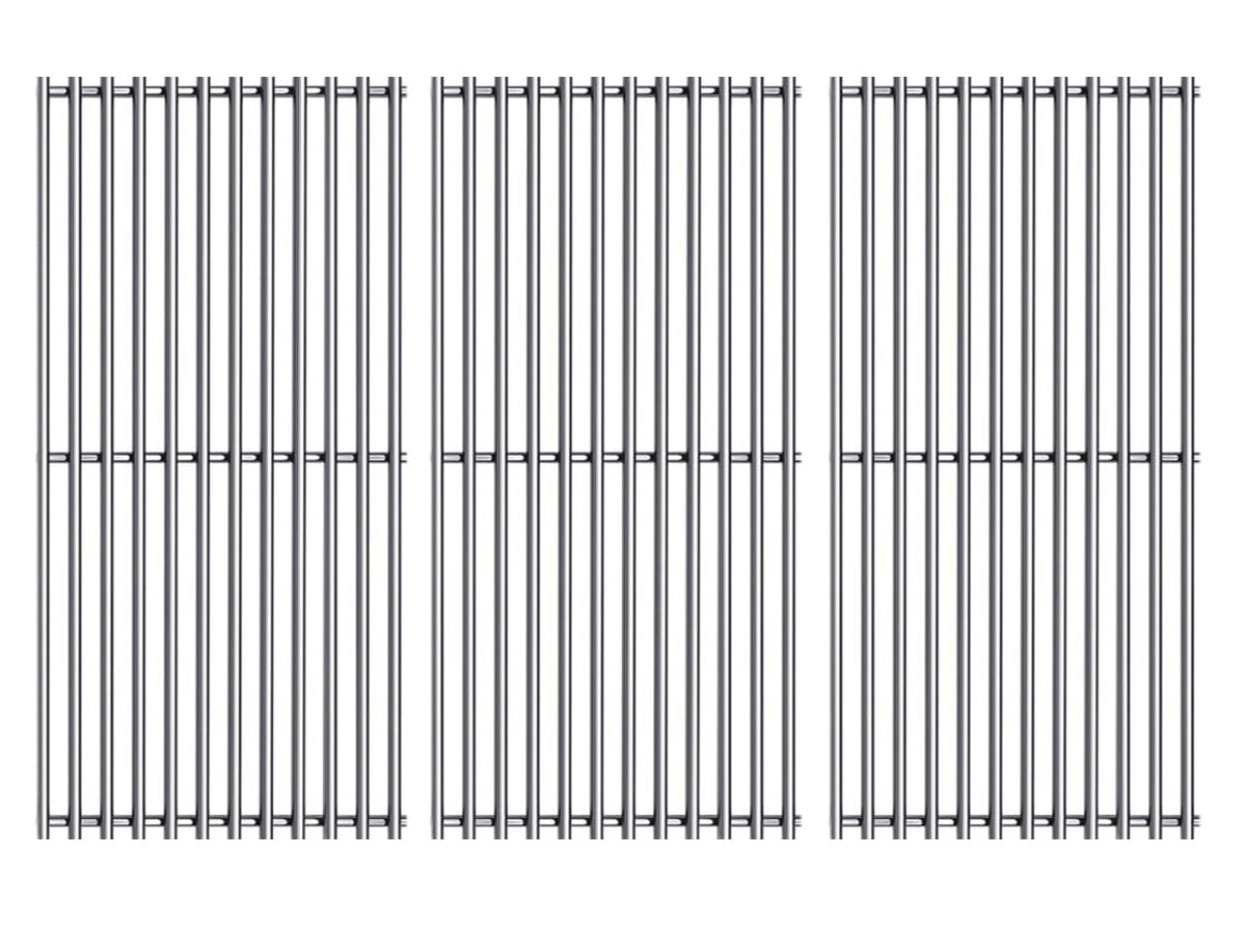 Votenli front view of three-piece stainless grates showing fit and finish, durable choice