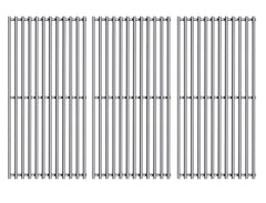 Votenli front view of three-piece stainless grates showing fit and finish, durable choice