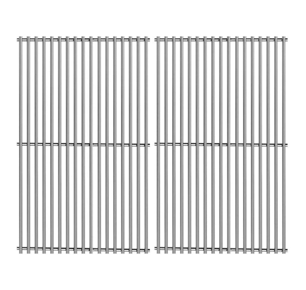 Votenli front view of two replacement stainless steel grates, durable and precise fit