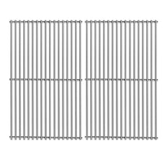Votenli front view of two replacement stainless steel grates, durable and precise fit