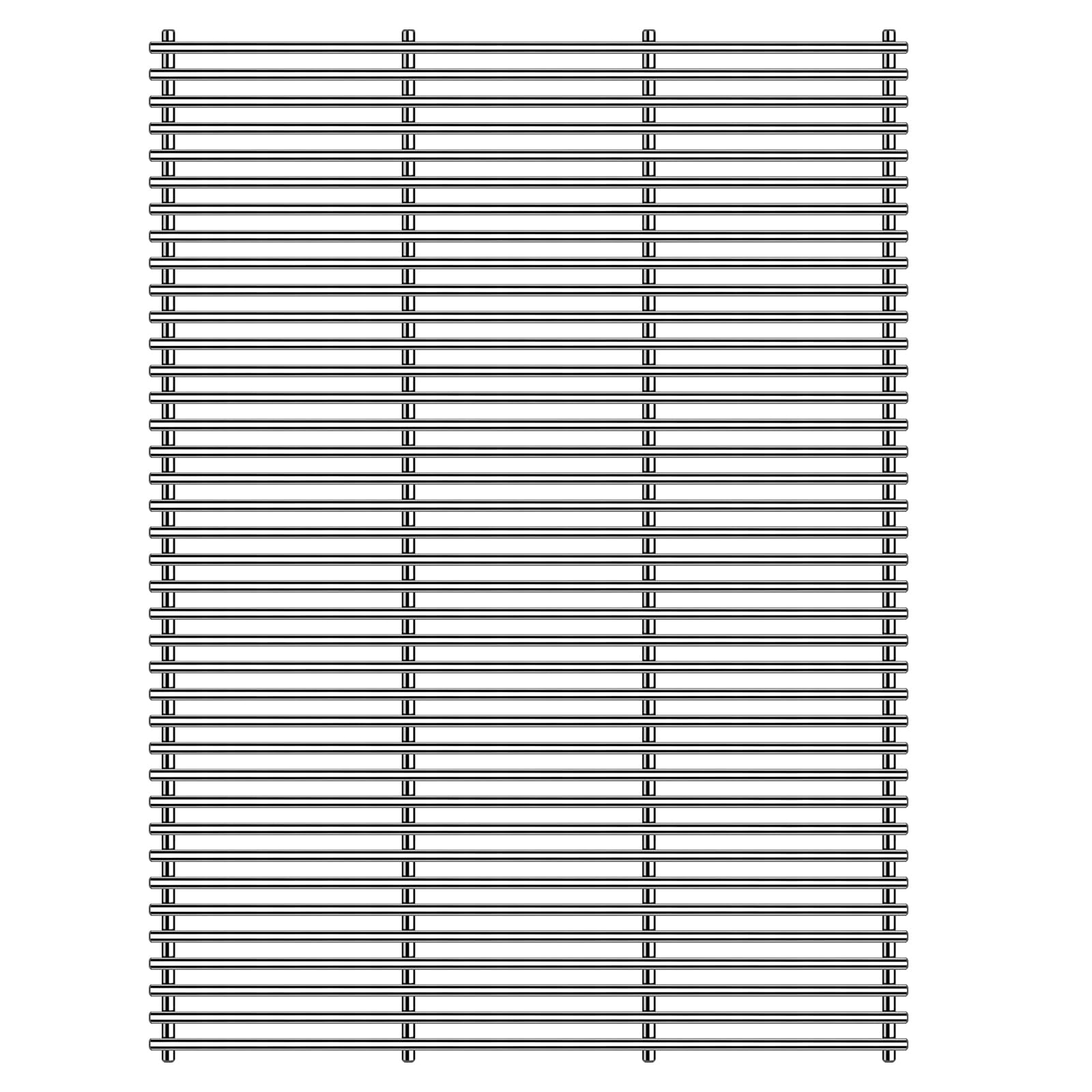 Votenli front view full-size grate showing fit and clean cooking surface