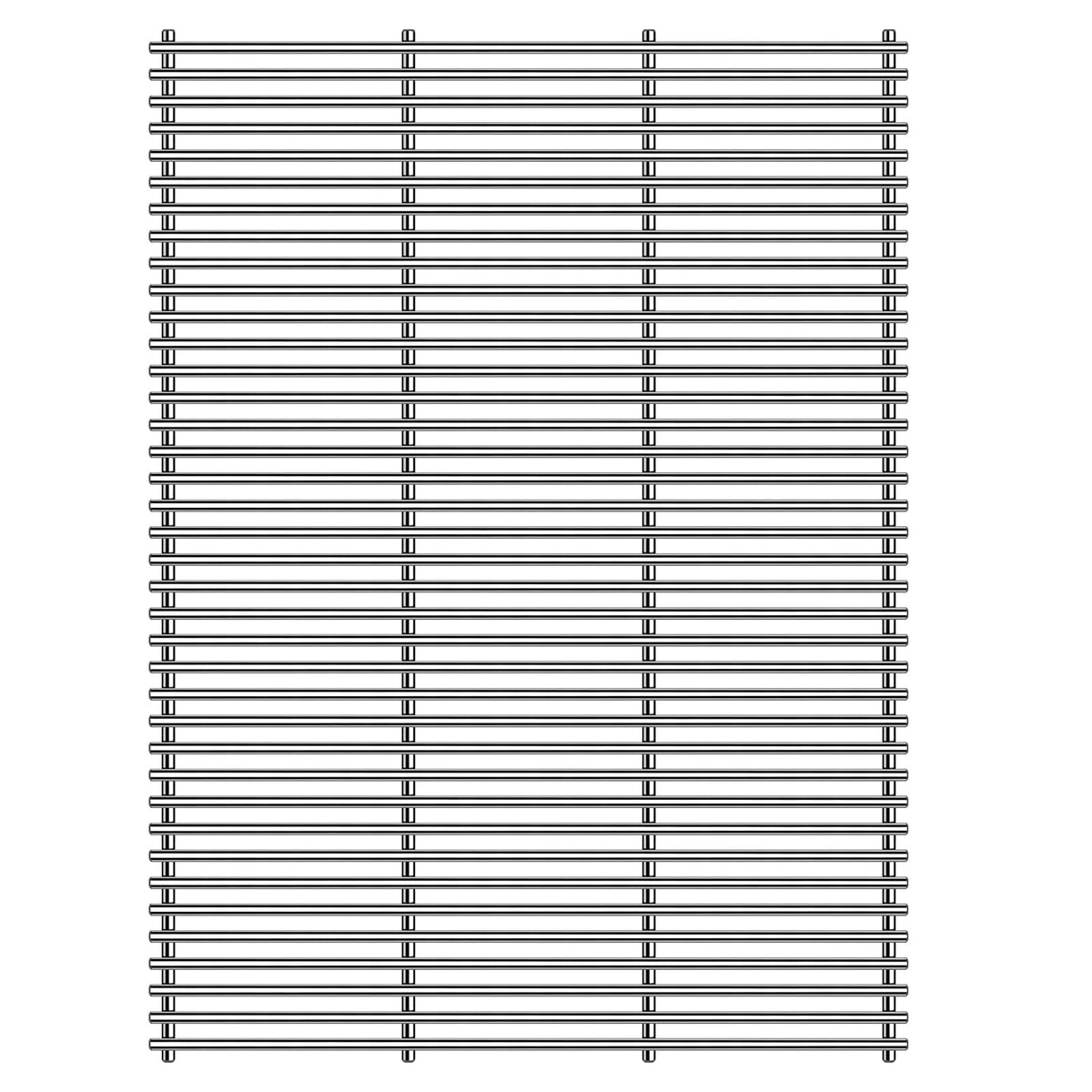 Votenli front view full-size grate showing fit and clean cooking surface