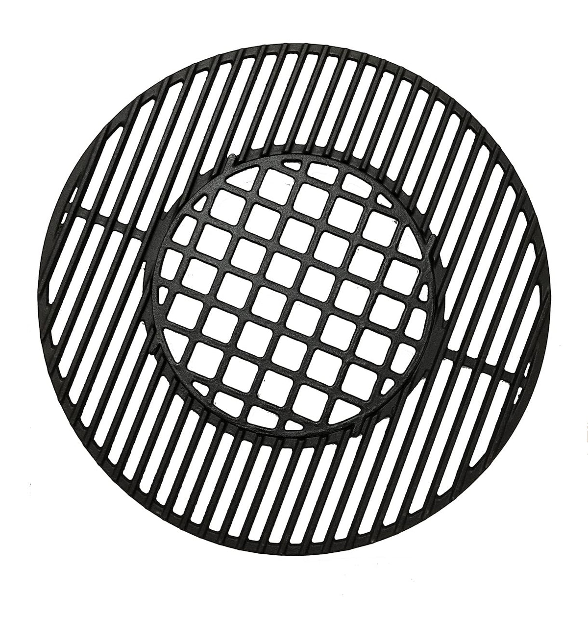 Votenli front view of cast iron grate showing sturdy construction and better heat retention