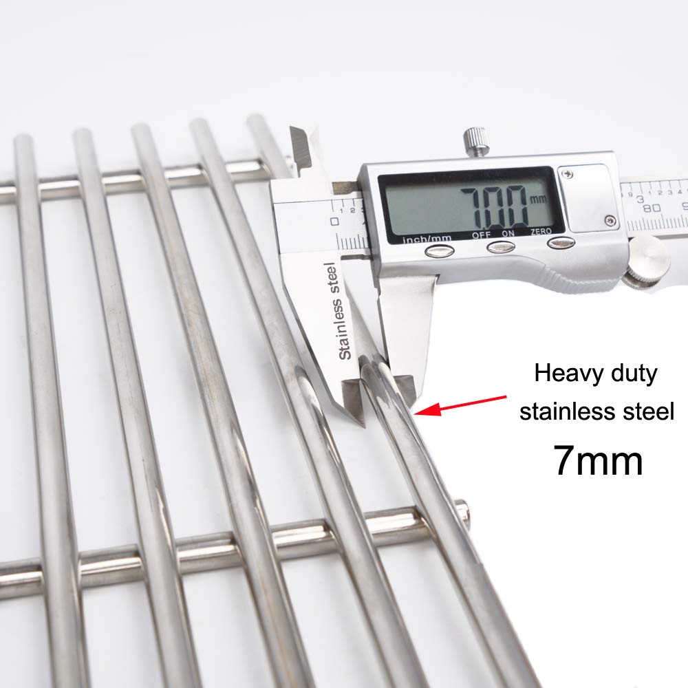 Votenli close-up of 7.0mm stainless bars for durable heat retention benefit