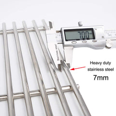 Votenli close-up of 7.0mm stainless bars for durable heat retention benefit