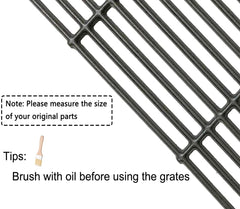 Votenli grates beside tape measure showing 19 3/4 inch section dimensions