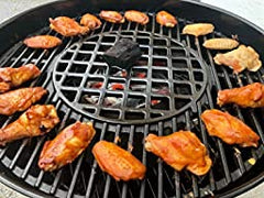 Votenli installed in a 22.5-inch kettle grill showing proper fit and reliable support