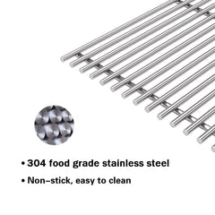 Votenli grates installed in grill demonstrating restored cooking surface and even heat