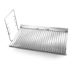 Votenli ash pan installed in charcoal grill demonstrating easier cleanup benefit