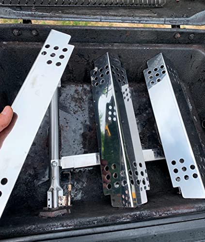 Votenli heat plates and burners installed in Charbroil grill showing even heat distribution benefit