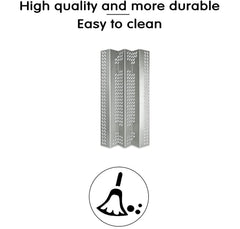 Votenli heat plate installed on grill showing even heat distribution benefit