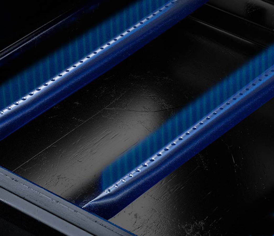 Votenli burners and heat plates next to ruler displaying accurate 17 inch length for correct fit