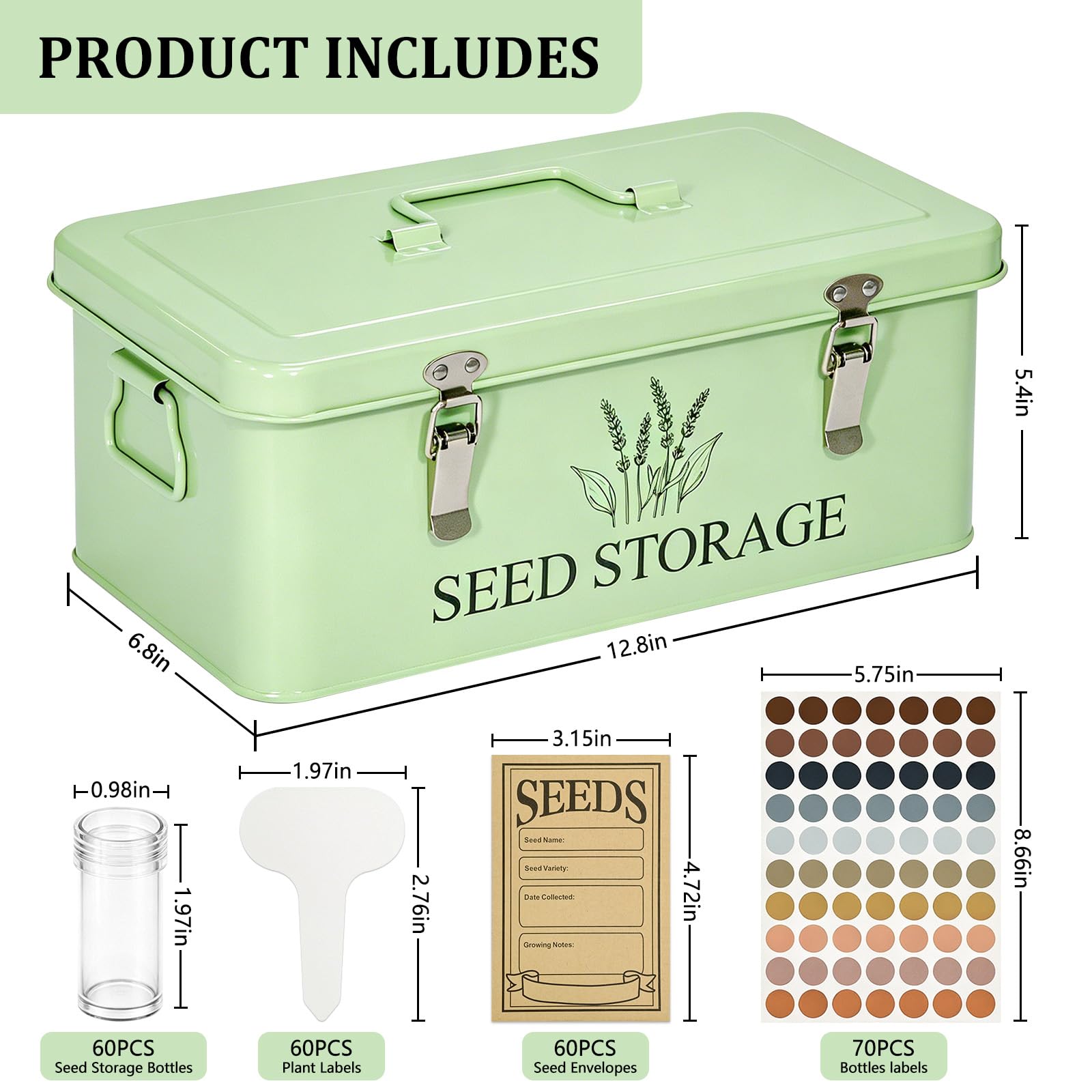 VOTMONDY open foam grid displaying 60 seed tubes held upright for safe storage