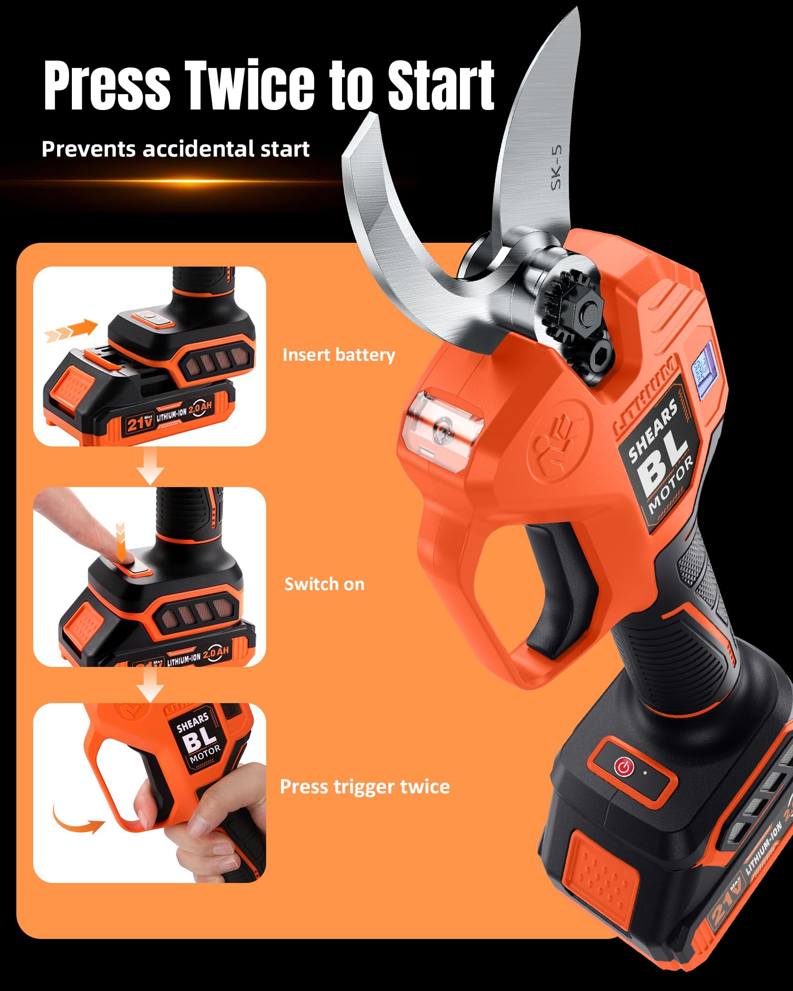 VOTREK next to a hand showing lightweight 1.81 lb scale advantage for users