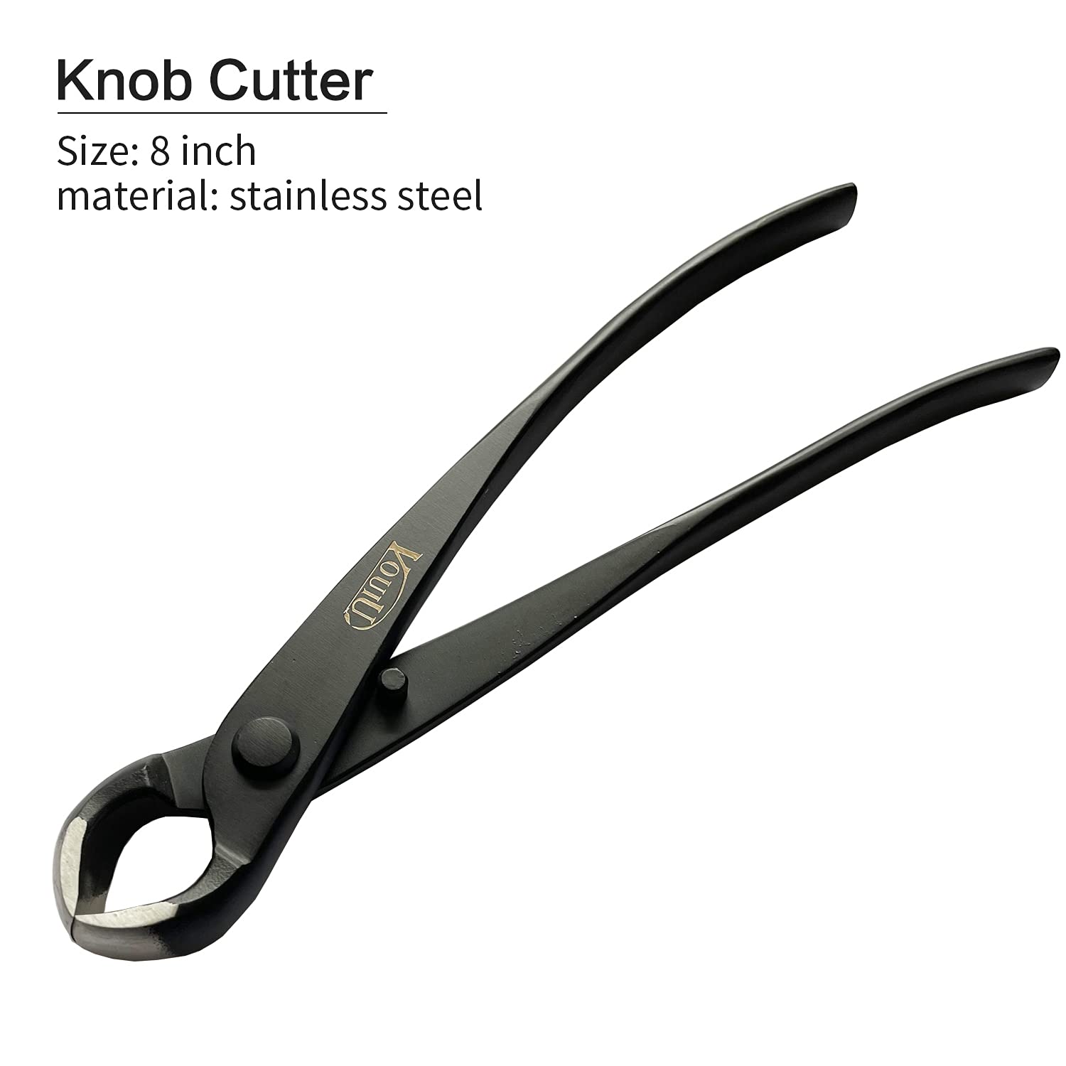 VOUIU wire cutter cutting a wire demonstrating clean snip without bark damage benefit
