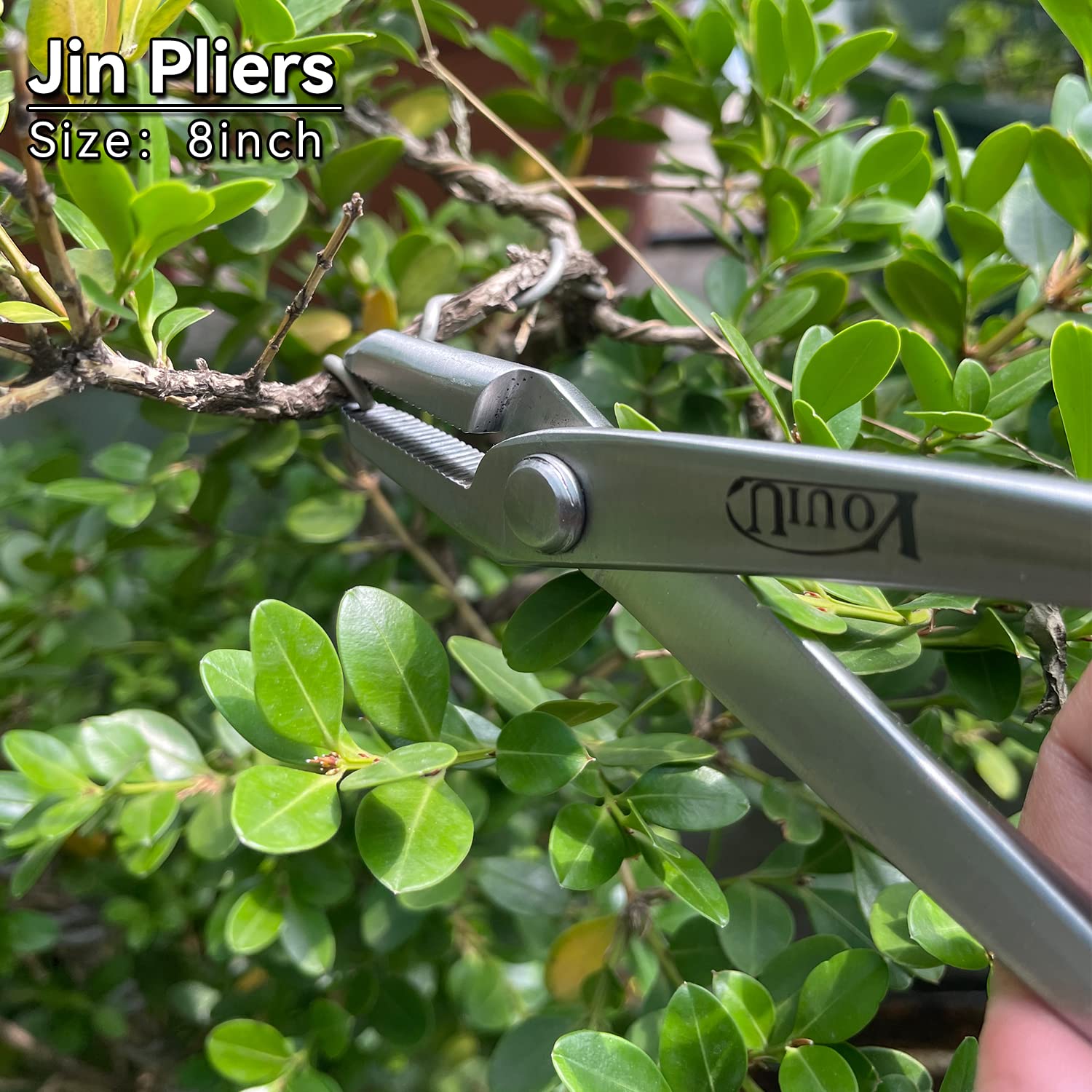 VOUIU wire cutter slicing bonsai wire cleanly to protect branches