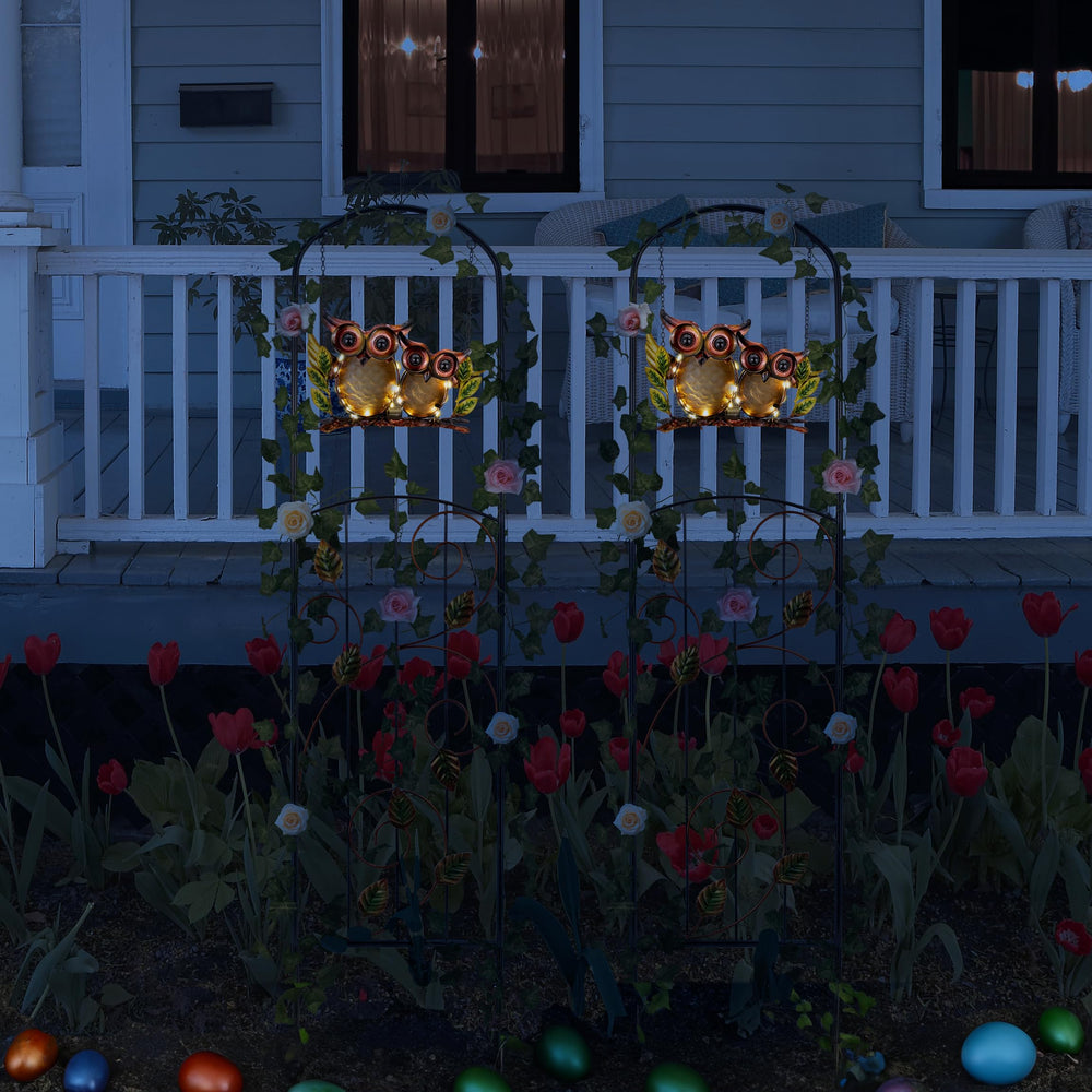 Voumsil nighttime glow in landscape showing warm ambient lighting benefit