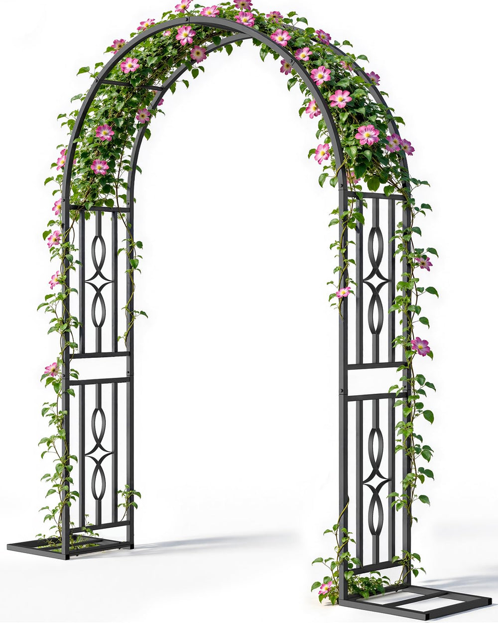 VOXOR arch front view showing full frame and plant support benefit