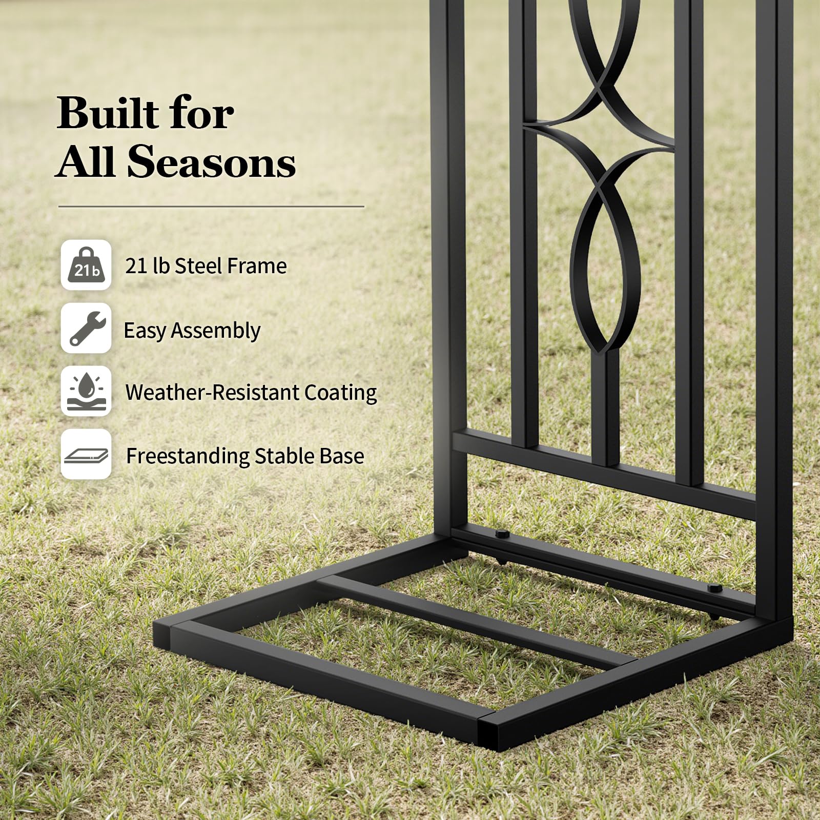 VOXOR arch enlarged base detail for improved stability benefit