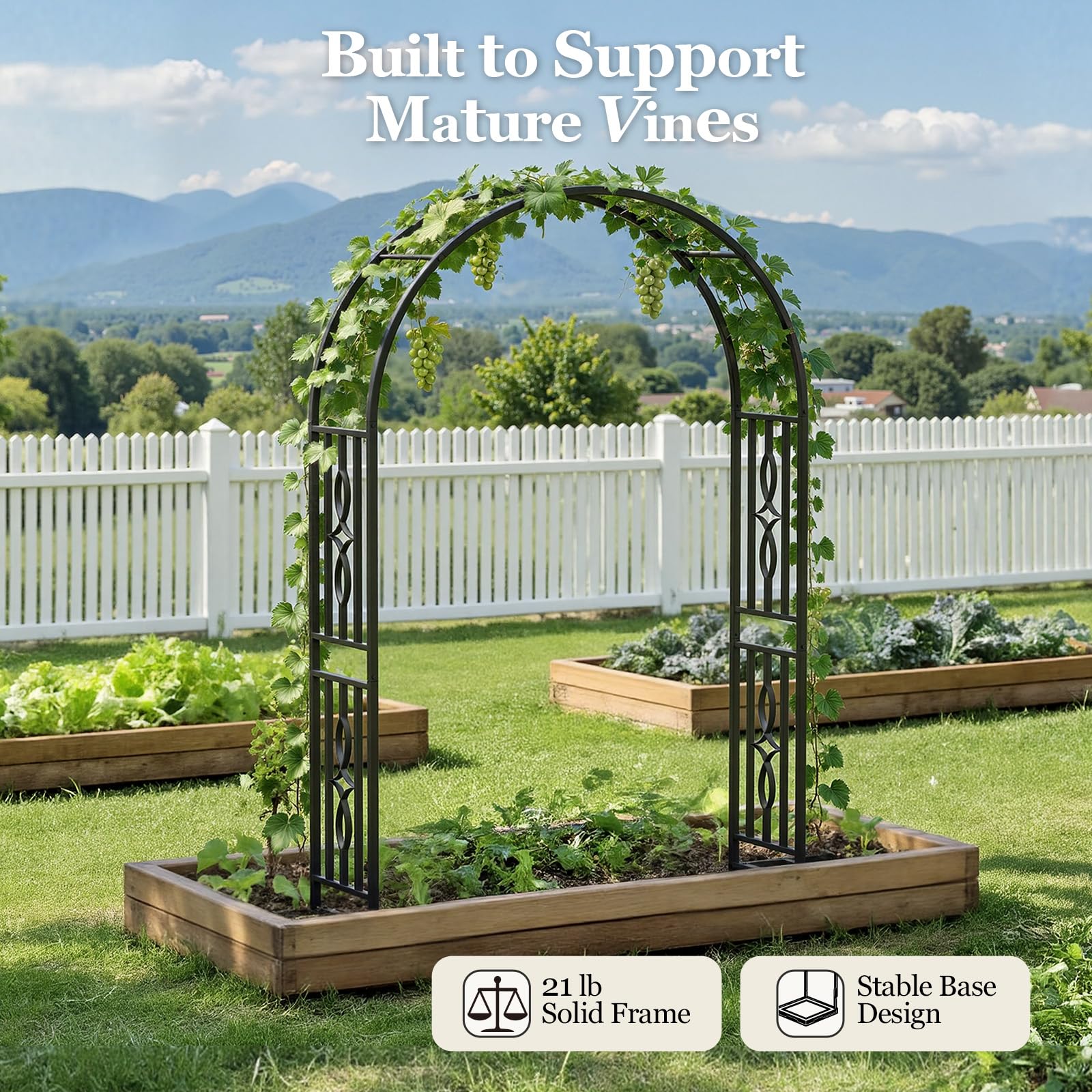 VOXOR arch dressed with fabric and flowers for event backdrop benefit