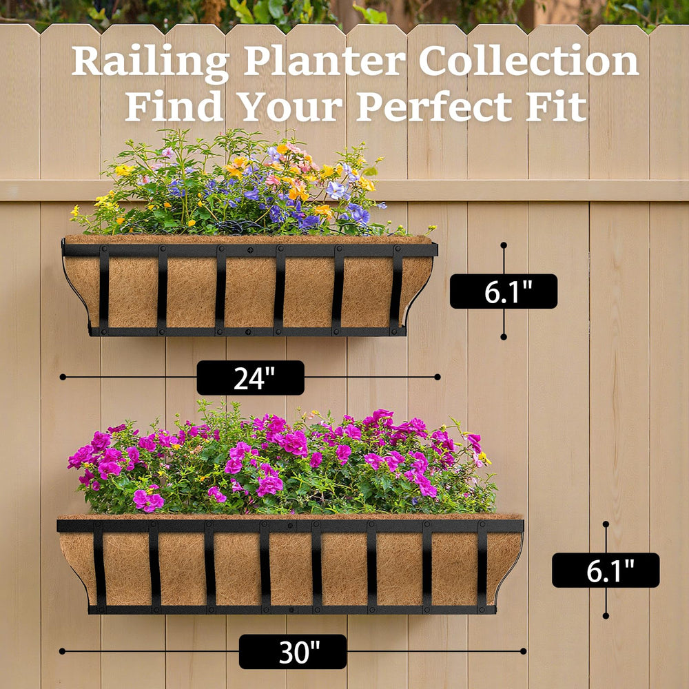 VOXOR planter depth and size comparison illustrating 6.1 inch capacity