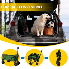 VOYSIGN folded wagon compact for storage and trunk-friendly transport