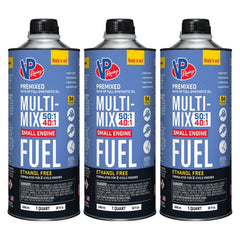 VP Racing Multi-Mix front packaging showing three quarts and convenience