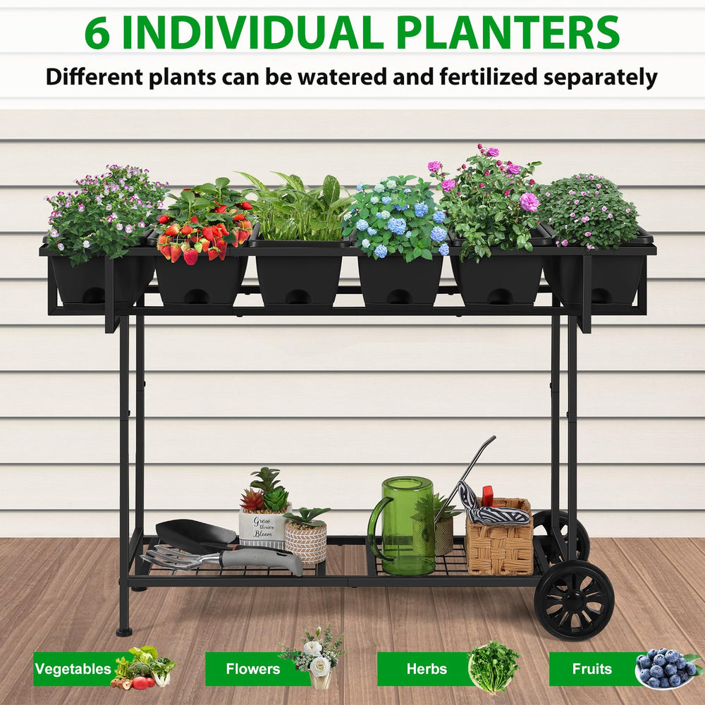 Vrisa close-up of removable drainage tray illustrating tidy watering benefit
