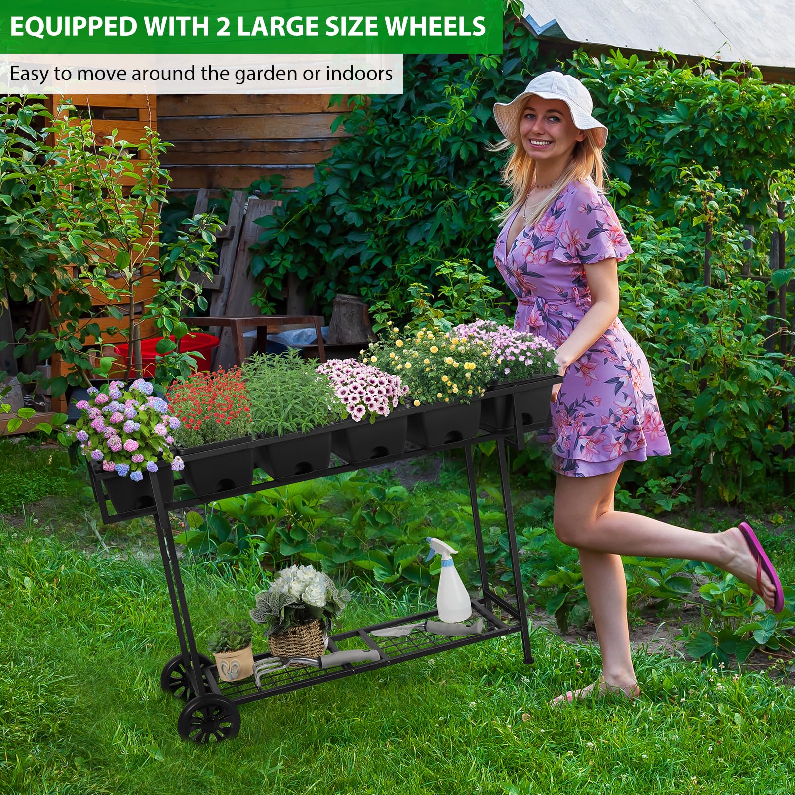 Vrisa top view of six compartments offering customized planting benefit